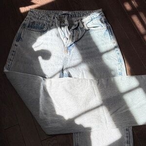 Zara Women's Light Blue Straight Jeans